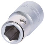 KS Tools 911.4327 1/4 Bit Adaptor Socket With Clamping Ring