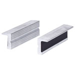 KS Tools 914.0080 Aluminium Bench Vice Protective Jaws - Textured Surface,100mm