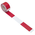 KS Tools 917.3899 Red/White Diagonal Striped Foil Barrier Tape