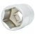 KS Tools 917.1413 1/4 Hexagonal Socket, 13mm