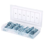 KS Tools 970.0380 Clip Bolts & Eyebolts Assortment, 151 Pcs