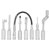 KS Tools 980.1100 Grease Gun Adaptor Set, 7 Pcs
