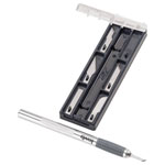 kwb 14920 Scalpel Aluminium 6 Blades rubberised grip magnetic end