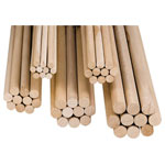 kwb 28006 Dowel pins 1m beech Wood bars with milled grooves