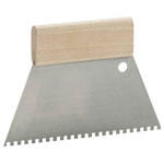 kwb 032814 Notch trowel steel trapezoidal Wood grip for glue/tile/mortar