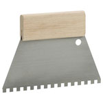 kwb 032818 Notch trowel steel trapezoidal Wood grip for adhesives
