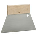 kwb 33312 Notch trowel steel trapezoidal Wood grip for adhesives