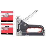 kwb 053214 Stapler Hand tacker steel variable force 500 staples incl.
