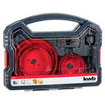kwb 109178 Hole Saw set 8 pcs carbon progressive teeth Wood/gypsum