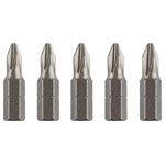 kwb 120040 Philips Bit set 5 pcs CV steel 1/4" C 6.3 shaft
