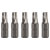 kwb 120220 Hex Bit 5 pcs CV steel simple screwdriving jobs 1/4 shaft