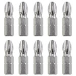 kwb 121012 Philips Bit PH 2 steel with Mega Grip ribs satin finish