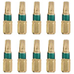 kwb 126250 Ideal Hex Bit T10 steel diamond coating 1pc fatigue-free