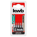 kwb 128240 Bit set steel micro Bits for small electronics satin finish