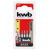 kwb 128440 Bit set 5 micro Bits TQ 60 steel 4mm Hex satin finish
