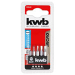kwb 128540 Bit set micro Bits flat-tip drive TQ 60 steel satin finish