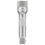 kwb 372253 Extension 75mm 3/8 CV-Steel matt chrome-plated Ball-protected