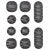 kwb 403400 Assorted cable mounts 10 pcs for organised cabling