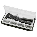 kwb 407190 riveter set heavy design with grip incl. 100 rivets