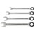 kwb 460490 double-ended ratcheting spanner set 10-17mm 4 pcs chrome