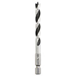 kwb 513906 Wood Twist Drill Bit 6mm x 65mm CV steel Hex bore black