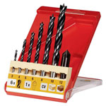 kwb 514200 Wood Twist Drill Bit set 7 pcs CV steel 3-10mm sizes