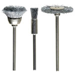 kwb 518000 wire brush set HSS steel wire corrugated 3 pcs rust removal