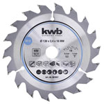 kwb 581857 Carbide Saw Blade 130x16mm for fast clean cuts 1pc