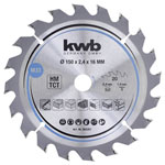 kwb 583357 Carbide Circular Saw Blade 150x16mm for versatile cutting