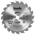 kwb 584359 Circular Saw Blade 160x16mm Carbide tipped for Wood cuts