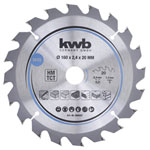 kwb 584557 Circular Saw Blade 160x20mm cuts Wood chipboard plastic