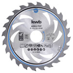 kwb 585454 Carbide Circular Saw Blade 170mm 24 teeth for Wood & plastics