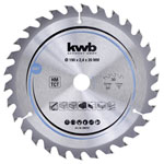 kwb 586757 Circular Saw Blade Carbide-tipped 190x20mm fast clean cuts