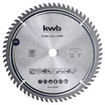 kwb 587168 Carbide Saw Blade 200x16mm fine cuts tear-free edges