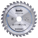 kwb 587857 Metal Saw Blade 210x30mm Carbide-tipped Clean Cuts