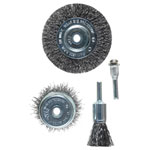 kwb 597500 wire brush set steel wire corrugated for rust removal