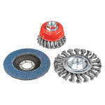 kwb 597510 wire brush set for angle Grinder 3 pcs disc pot mop included