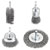 kwb 597530 wire brush set 4 pc steel wire for Drill cleaning and deburring