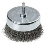 kwb 602433 pot brushes HSS steel wire 80mm Hex shaft E6.3