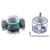 kwb 602500 AGGRESO Power brush set for rust paint and surface cleaning