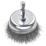 kwb 606210 cup brush HSS steel corrugated wire Ø50mm Hex shaft E6.3