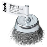 kwb 606233 pot brush 50mm HSS wire Hex shaft E6.3 Drill use