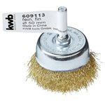 kwb 609113 Cup brush 50mm brass wire rust removal Drills fine work