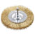 kwb 609310 disc brush brass wire 75mm for Metal and stone cleaning