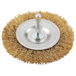 kwb 609313 disc brush brass wire ø75mm cleaning polishing Metal stone