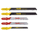 kwb 617295 jigsaw Blade set 5 pcs for Wood and Metal HCS bi-metal