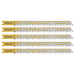 kwb 620235 Jig Saw Blades for Wood/plastics HCS universal 5-pack