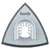 kwb 709940 Delta sander plate with QUICK STICK Velcro for easy paper change