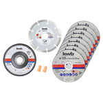 kwb 712042 cutting disc set 125mm 10 pcs for Metal and stone cutting