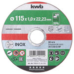 kwb 712112 cutting disc 125mm for machine cutting chrome-nickel steel